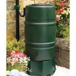 227L Green Water Butt Safety Lid/Tap